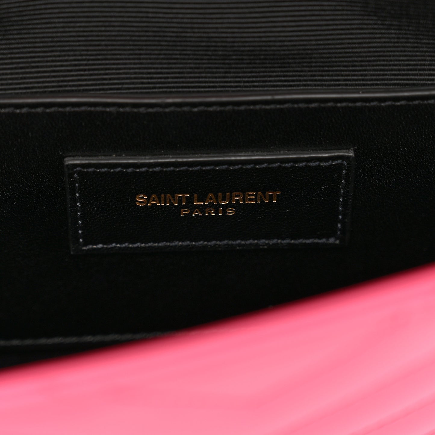 Calfskin Monogram Chevron Shoulder Bag Fuchsia