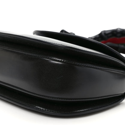 Gucci Boarded Dyana Lux Calfskin Web Monochrome Small Bamboo 1947 Top Handle Bag Black 9 of 10