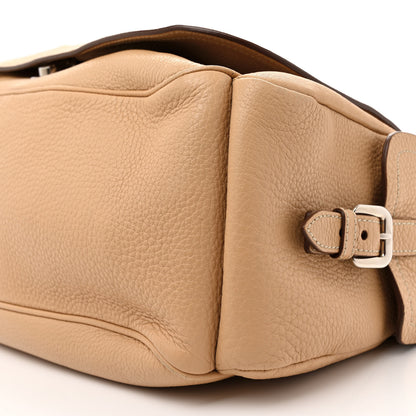 Prada Vitello Daino Side Pocket Flap Hobo Sabbia 9 of 16