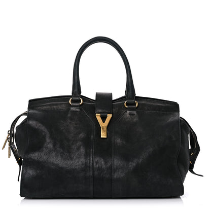 Saint Laurent Sheepskin Medium Cabas ChYc Black 1 of 22