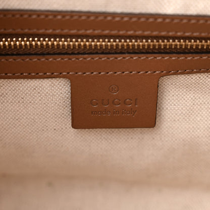 Gucci Monogram Vintage Web Small Boston Maple Brown 6 of 11