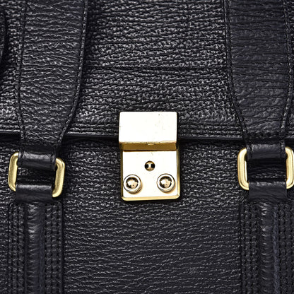 3.1 Phillip Lim 3.1 Textured Calfskin Medium Pashli Satchel Black 10 of 10