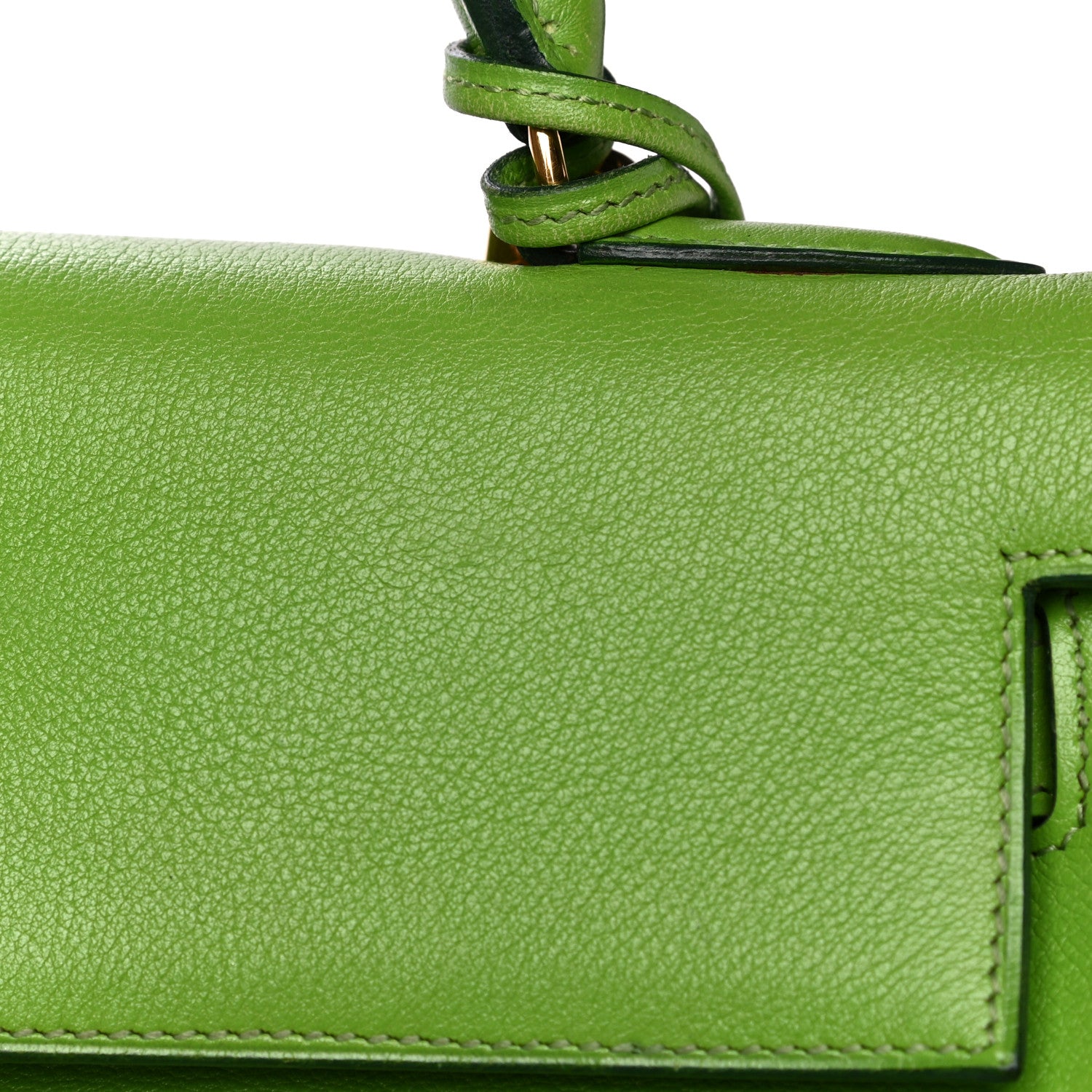 Hermes Veau Gulliver Kelly Retourne 32 Vert Cru 21 of 25