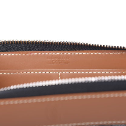 Goyard Goyardine Matignon Zip Around GM Wallet Black Gold 5 of 5