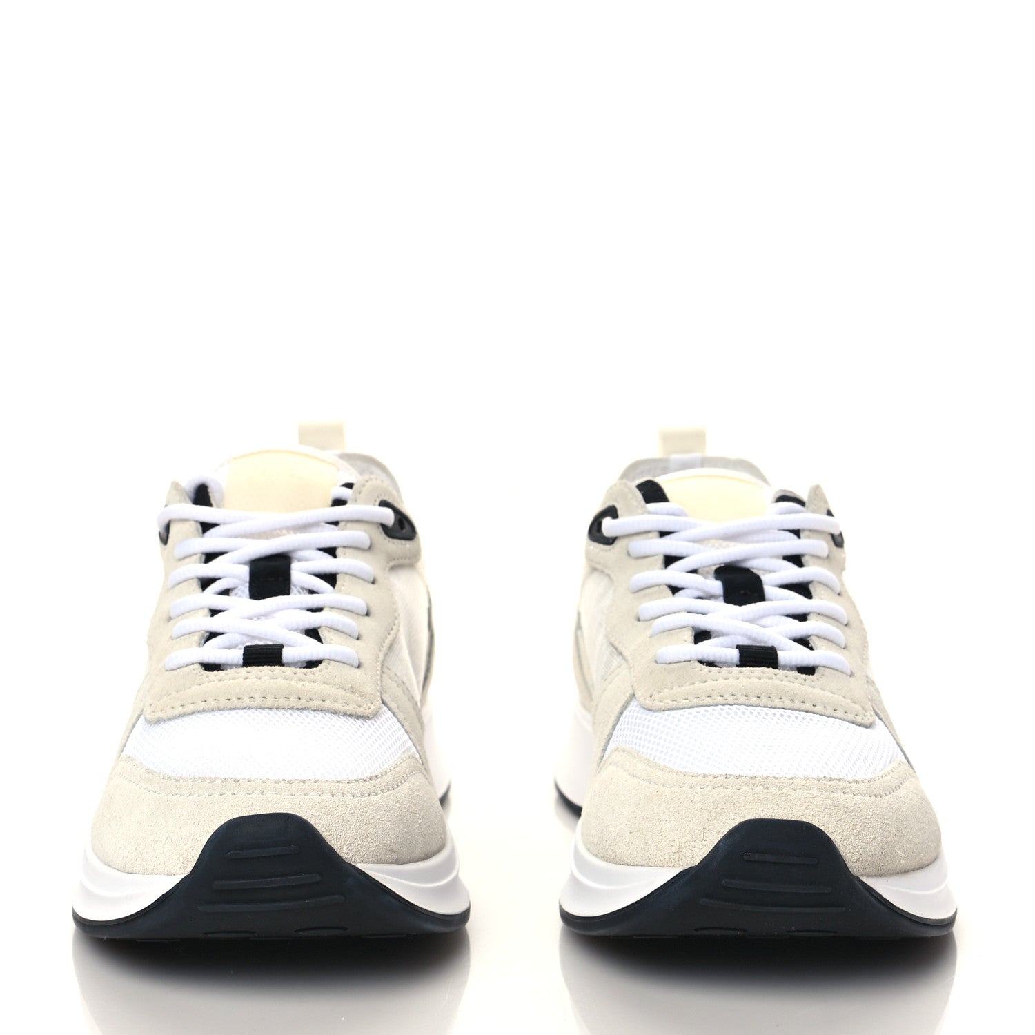 Christian Dior Suede Technical Mesh Oblique Mens B25 Runner Sneakers 40 White 3 of 7