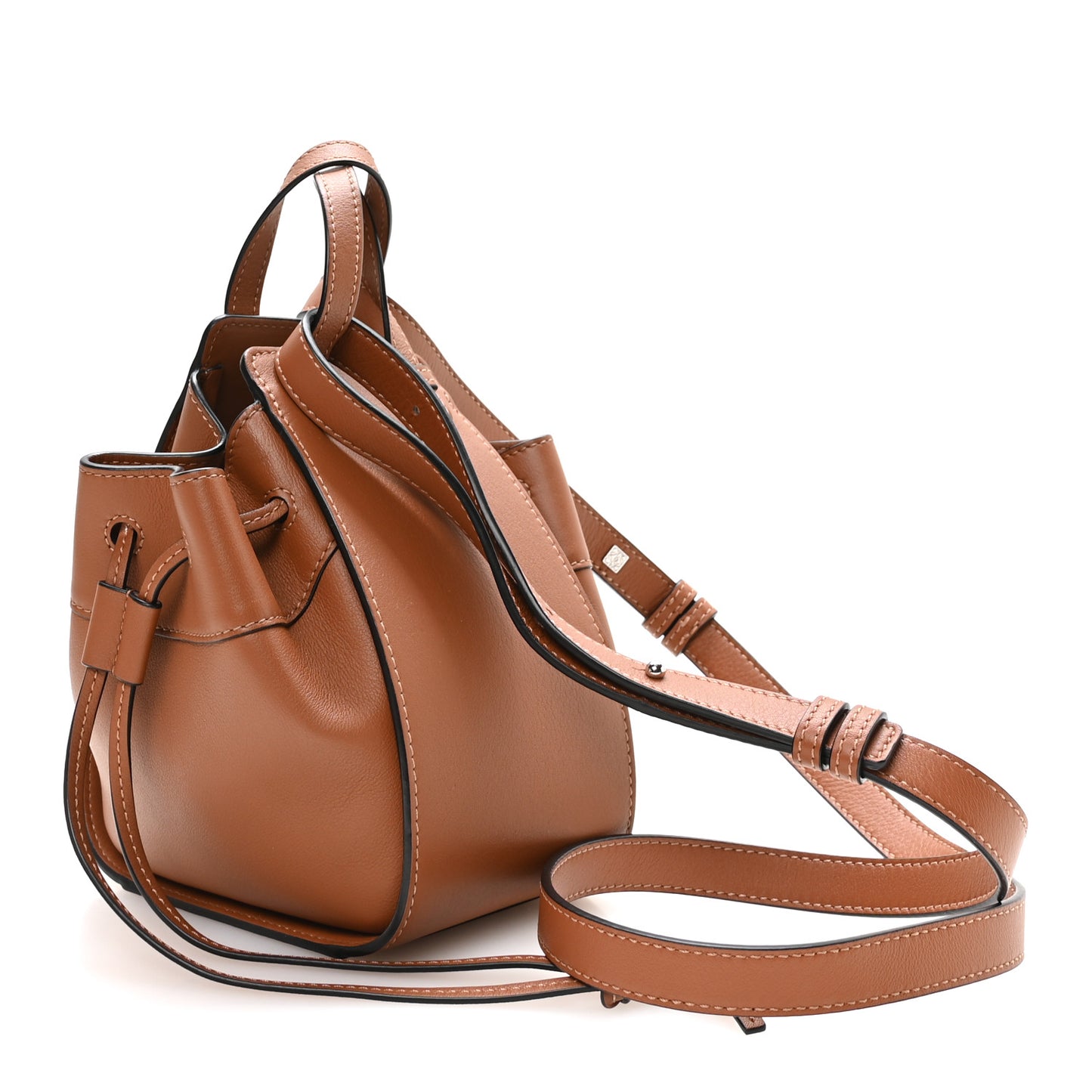 Calfskin Mini Hammock Shoulder Bag Tan