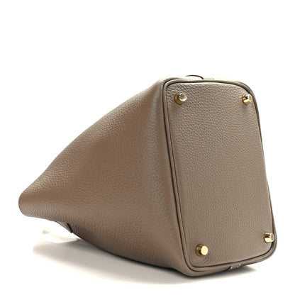 Hermes Taurillon Clemence Picotin Lock 18 PM Etoupe 4 of 12