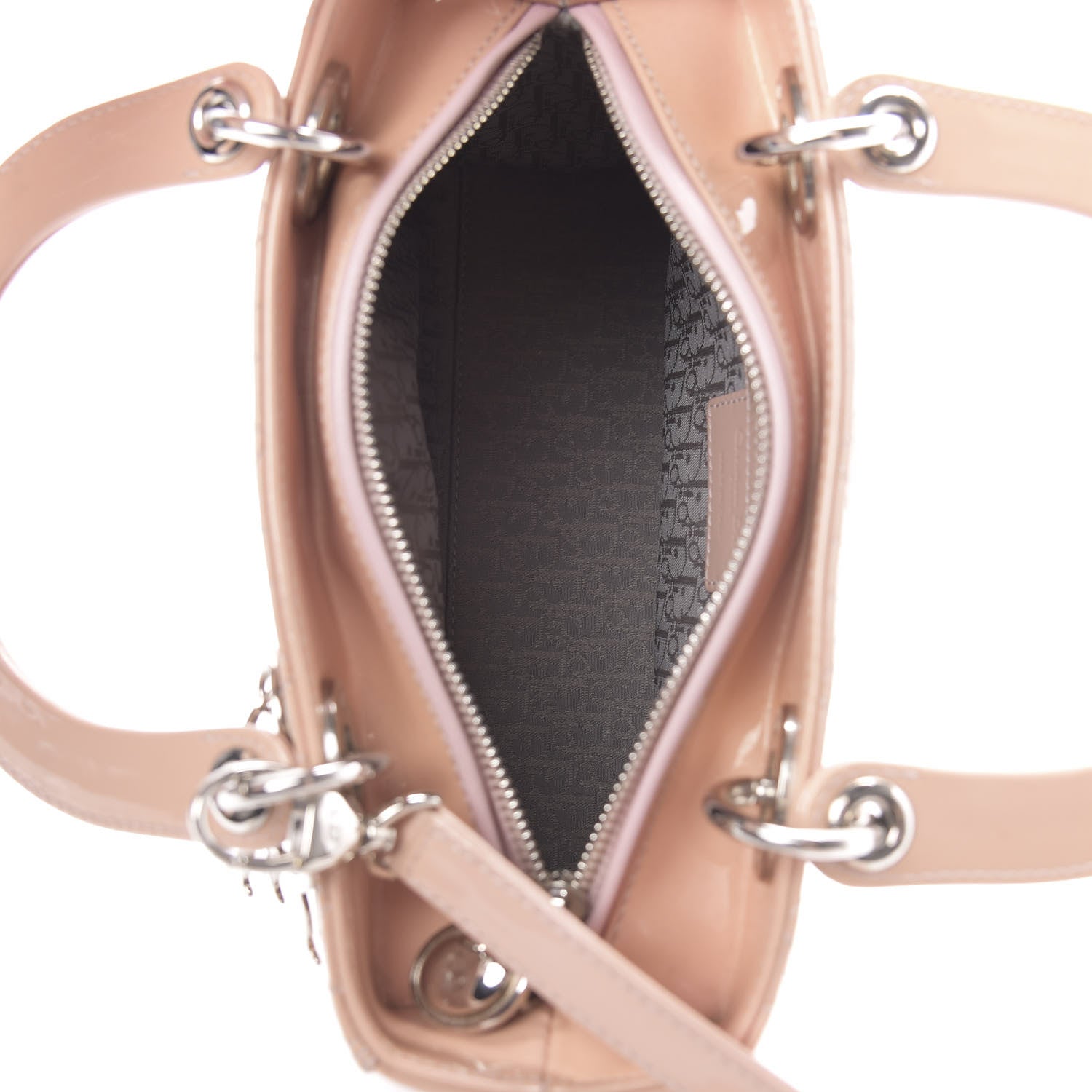 Christian Dior Patent Cannage Medium Lady Dior Rose Clair 5 of 13