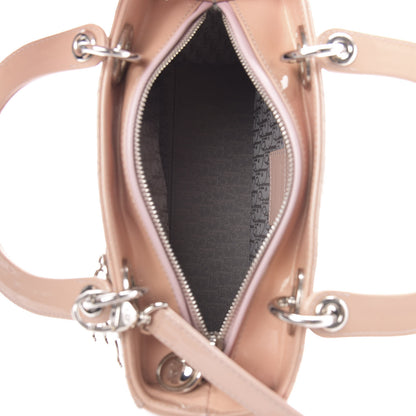 Christian Dior Patent Cannage Medium Lady Dior Rose Clair 5 of 13