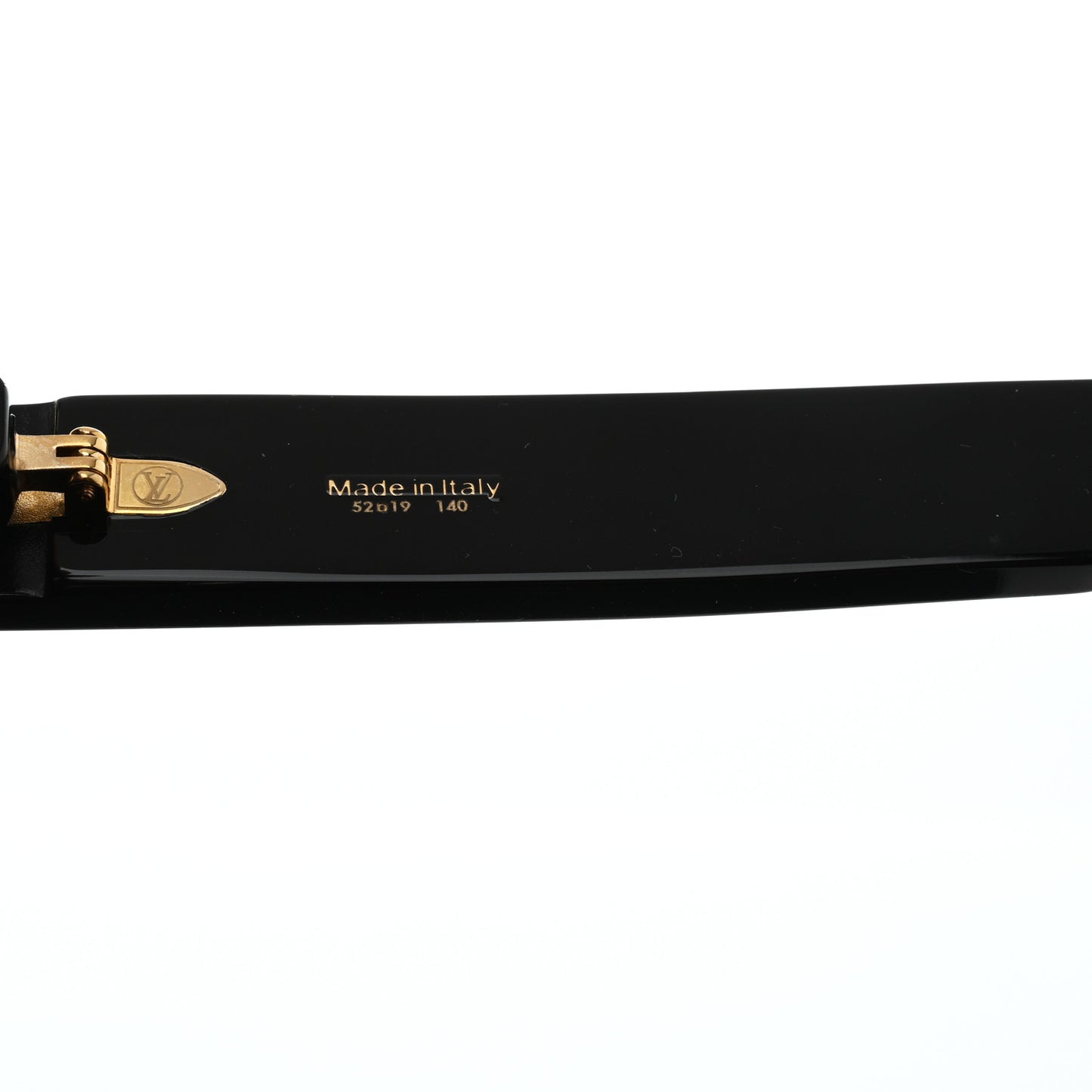 Acetate LV Moon Rectangle Sunglasses Z1653E Black