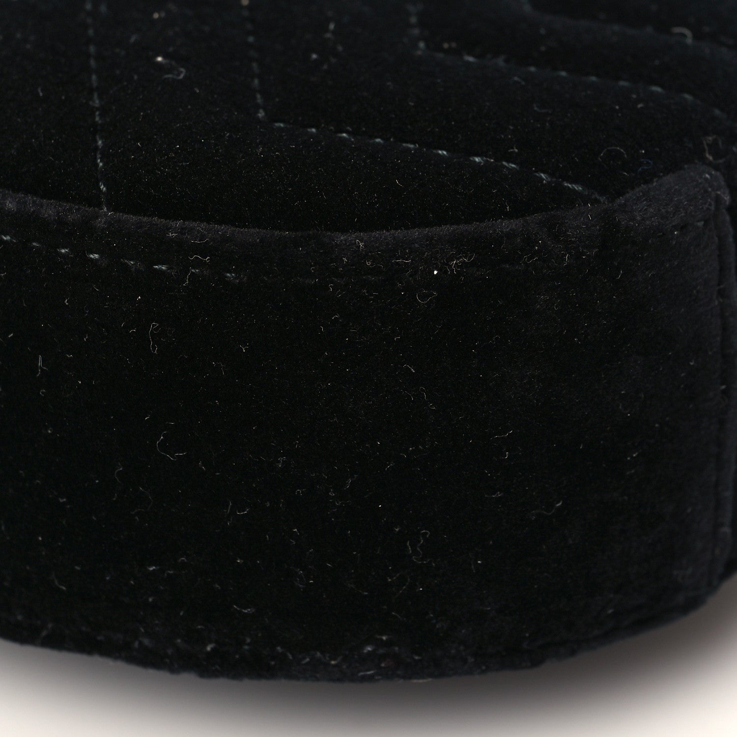 Gucci Velvet Matelasse GG Marmont Belt Bag 85 34 Black 9 of 9