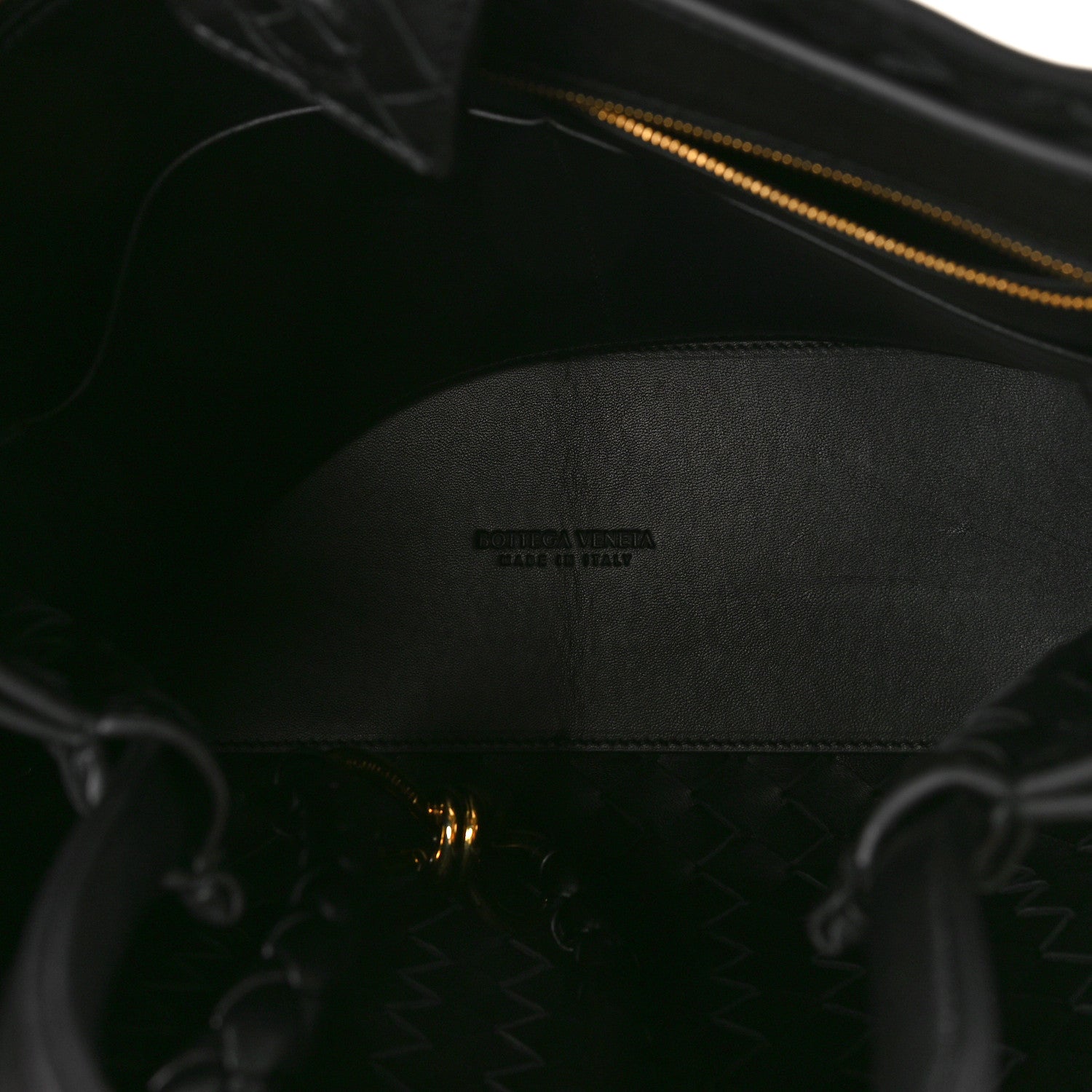 Bottega Veneta Nappa Intrecciato Medium Andiamo Shoulder Bag Black 5 of 9