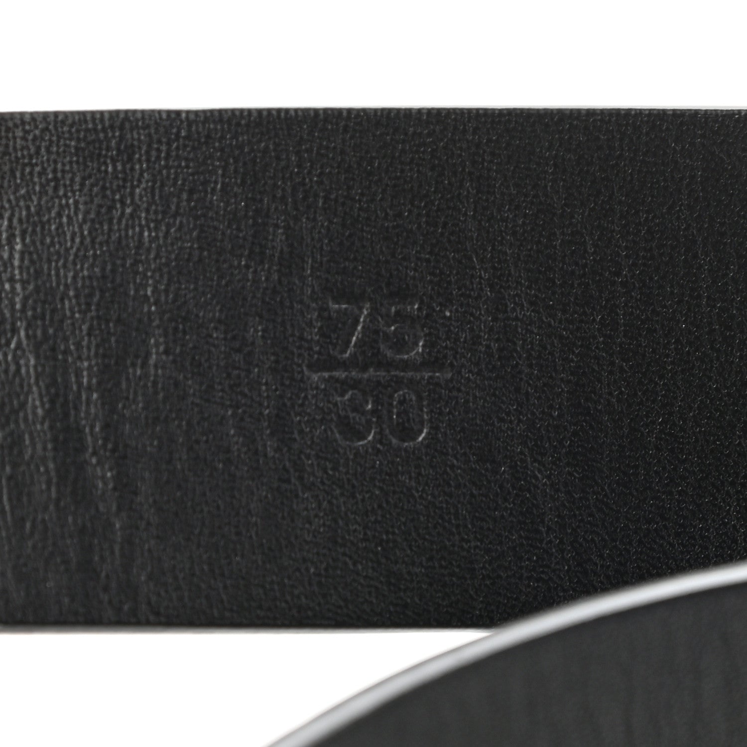 Chanel Crumpled Calfskin Lambskin Pearl CC Belt 75 30 Black 4 of 8