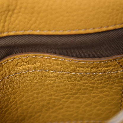 Chloe Calfskin Mini Marcie Round Crossbody Bag Curry Yellow 6 of 7