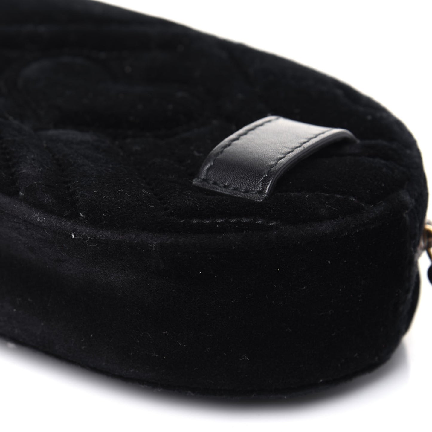 Velvet Matelasse Marquise Crystals GG Marmont Belt Bag 75 30 Black
