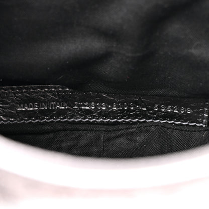Balenciaga Metallic Agneau Arena Le Cagole Chain Shoulder Bag XS Silver 8 of 13