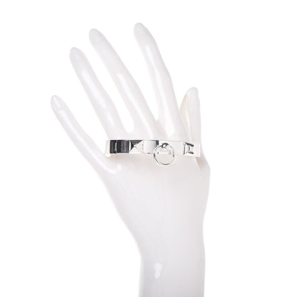 Hermes Sterling Silver PM Collier De Chien Bracelet LG 2 of 5