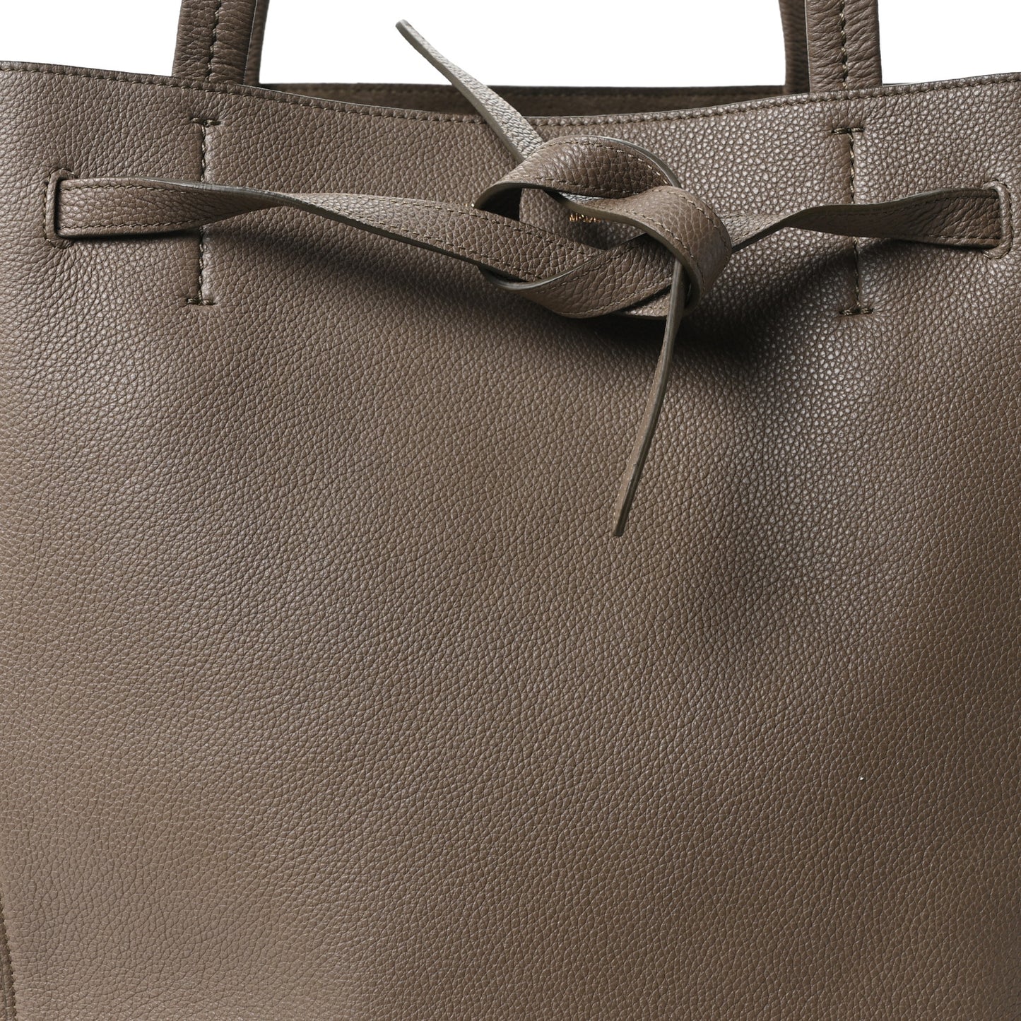 Soft Grained Calfskin Small Belt Cabas Phantom Taupe