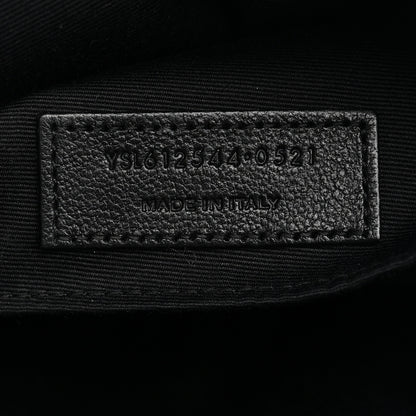 Saint Laurent Calfskin Matelasse Monogram Lou Camera Bag Navy 6 of 11