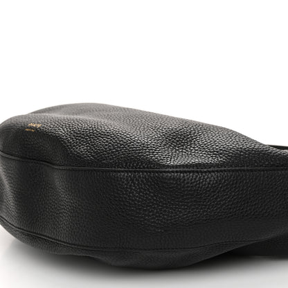 Khaite Pebbled Calfskin Augustina Hobo Black 10 of 11
