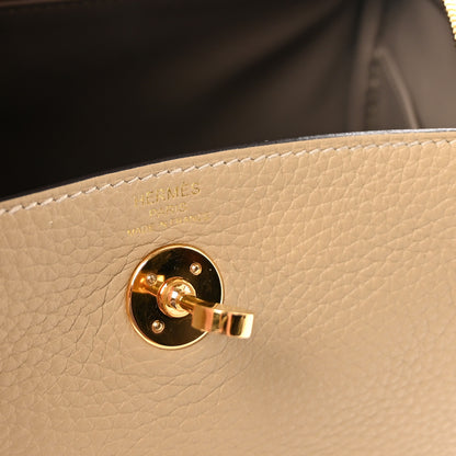 Hermes Taurillon Clemence Verso Mini Lindy 20 Trench Gris Asphalte 6 of 10