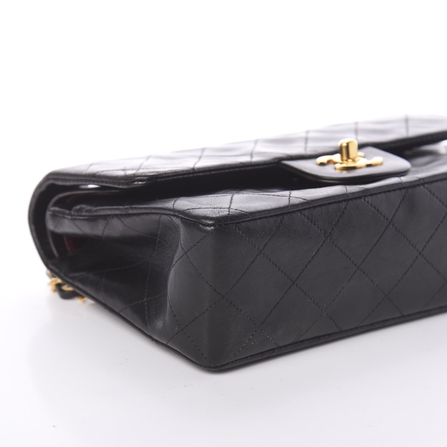 Chanel Lambskin Quilted Small Double Flap Black 8 of 9