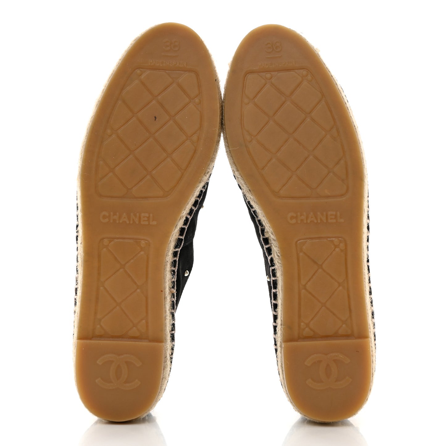 Suede Pearl CC Espadrilles 38 Black