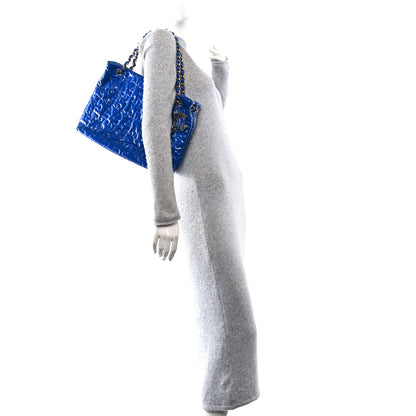 Chanel Patent Puzzle Tote Electric Blue 2 of 11