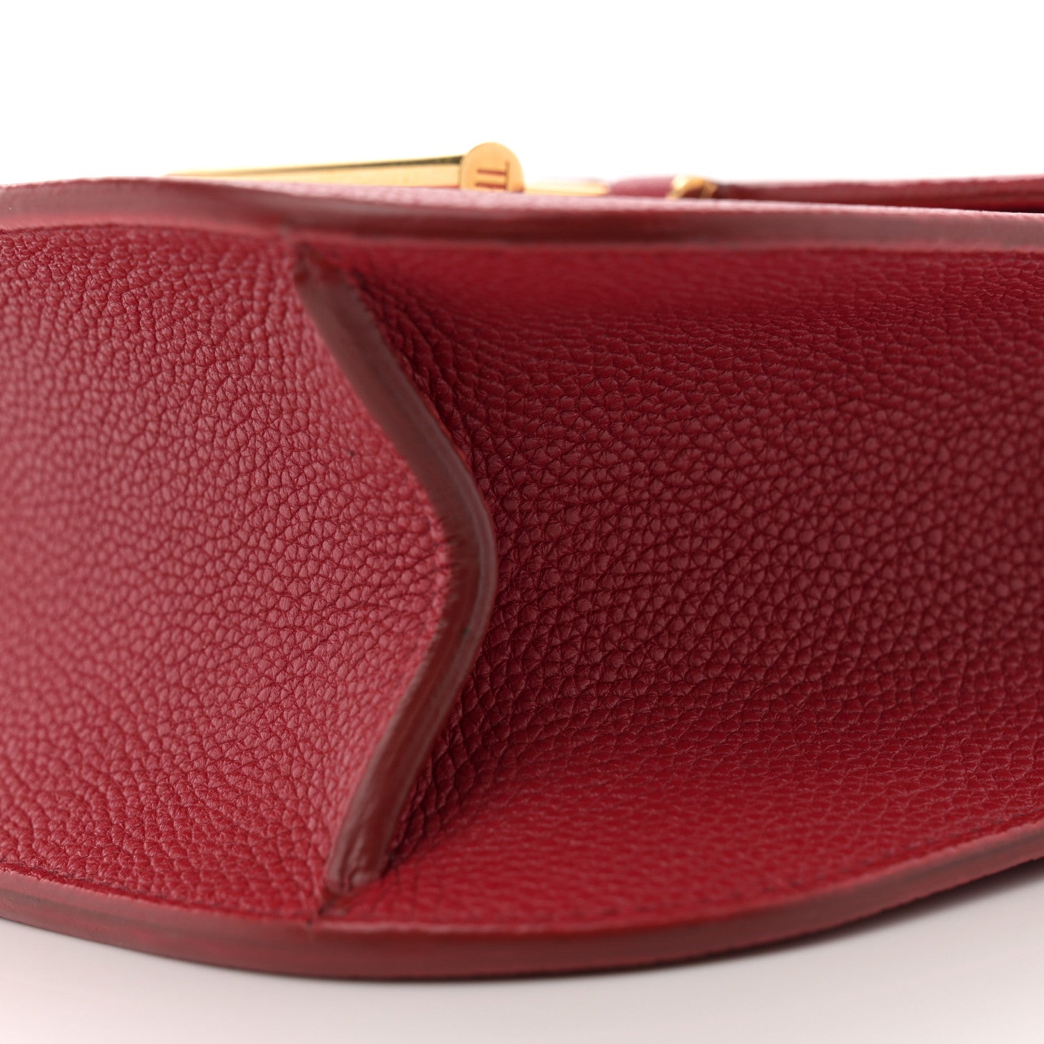 Tom Ford Calfskin Small T Clasp Tara Crossbody Bag Jungle Red 9 of 10