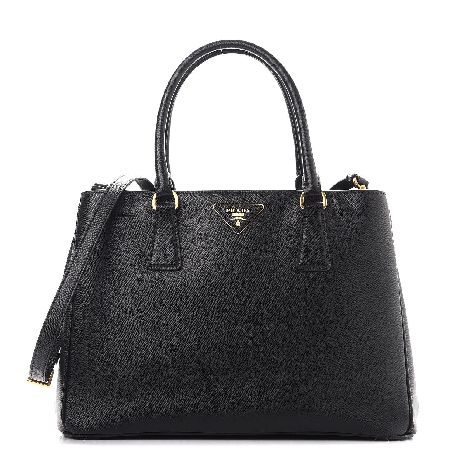 Prada Saffiano Lux Small Tote Nero Black 1 of 12