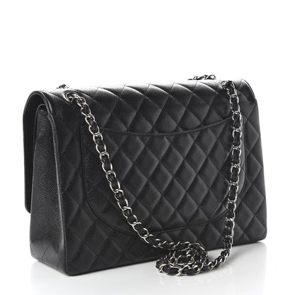 Chanel Caviar Quilted Maxi Double Flap Black 3 of 10