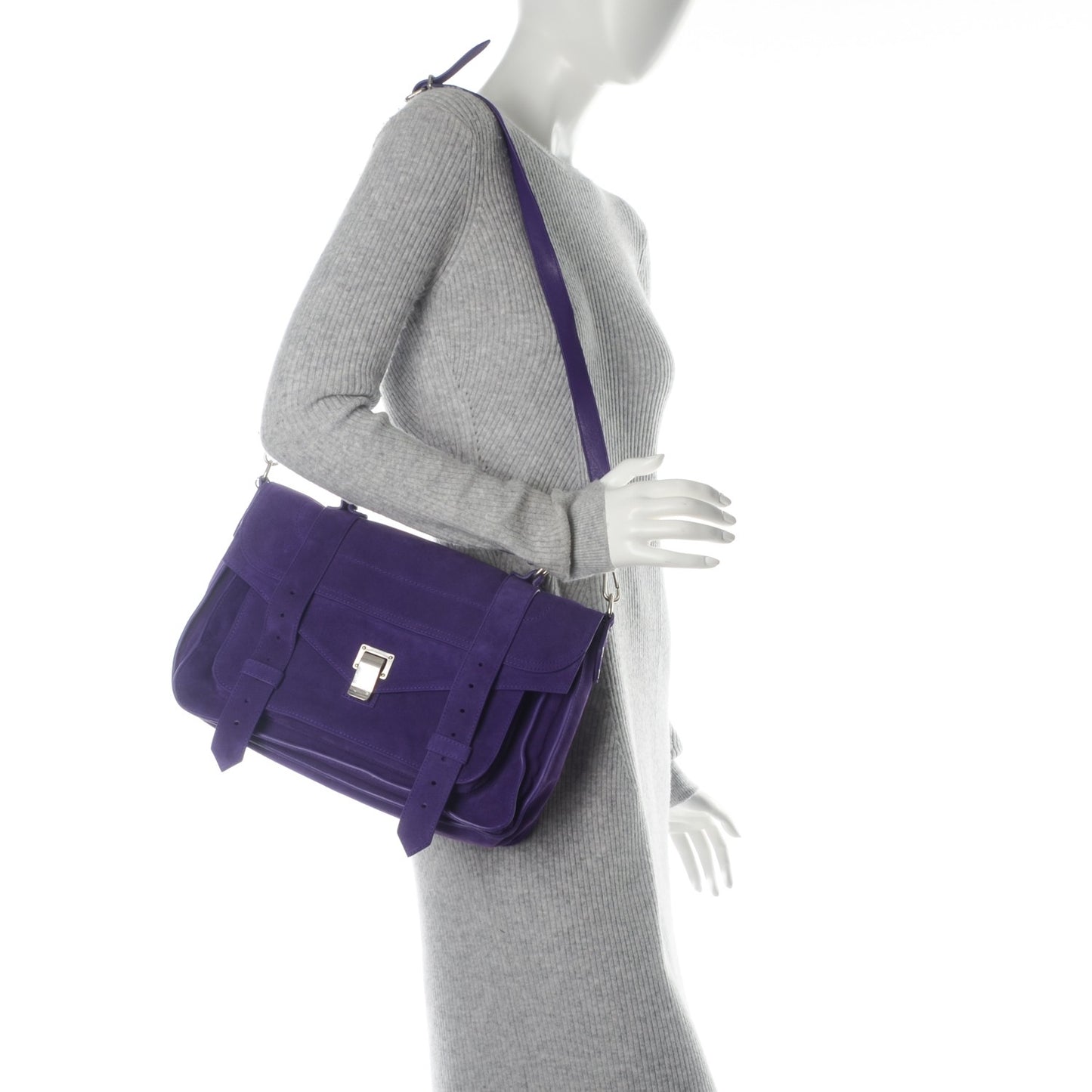 Suede Medium PS1 Satchel Amethyst