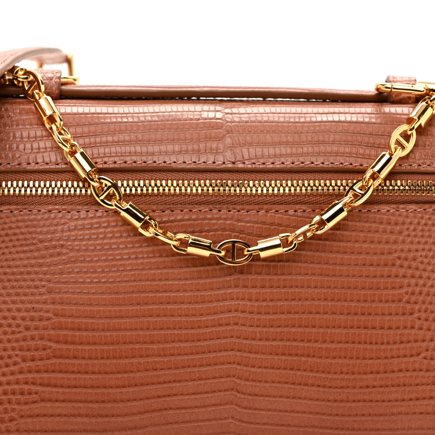 Loro Piana Lizard L19 Extra Pocket Pouch Brown 7 of 9