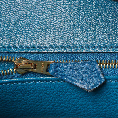 Hermes Togo Birkin 35 Bleu de Galice 18 of 31