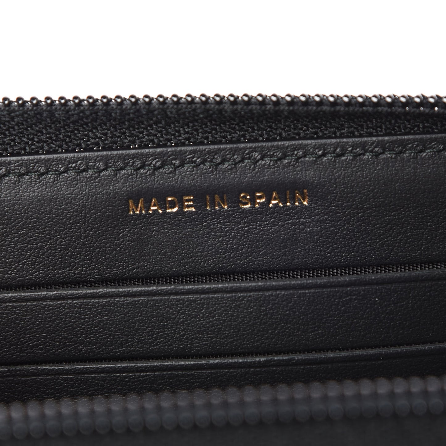 Caviar Quilted Small Boy Zip Around Wallet Black