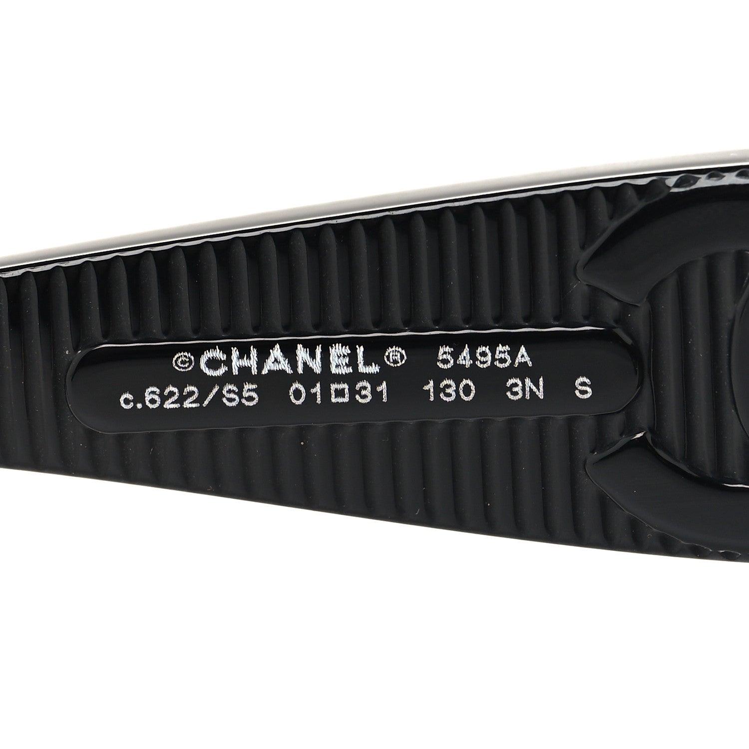 Chanel Acetate Shield Sunglasses 5495A Black 5 of 8