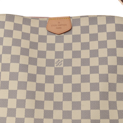 Louis Vuitton Damier Azur Graceful MM Rose Ballerine 8 of 16