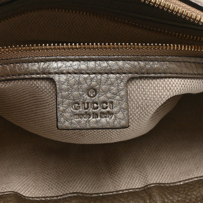 Gucci Pebbled Calfskin Small Soho Hobo Fango 6 of 11