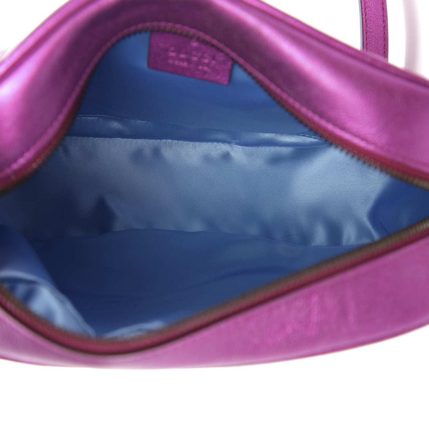 Laminated Nappa Matelasse Small GG Marmont Chain Shoulder Bag Fuxia Rosso Rosa