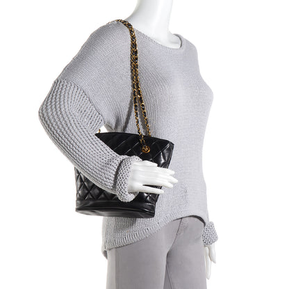 Chanel Lambskin Quilted Small Shoulder Bag Black 2 of 8