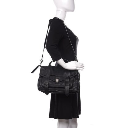 Proenza Schouler Lambskin Medium PS1 Satchel Black 2 of 9