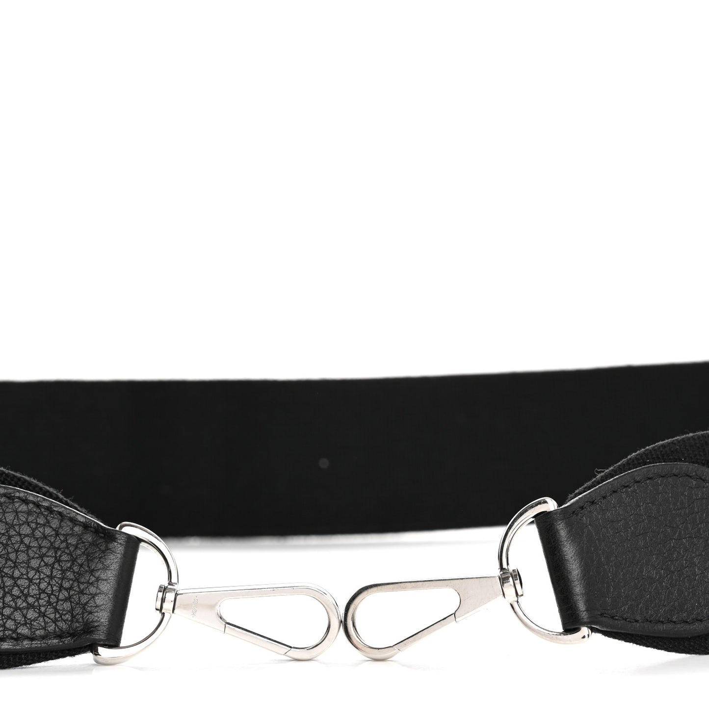 Toile Taurillon Clemence Shoulder Strap Black