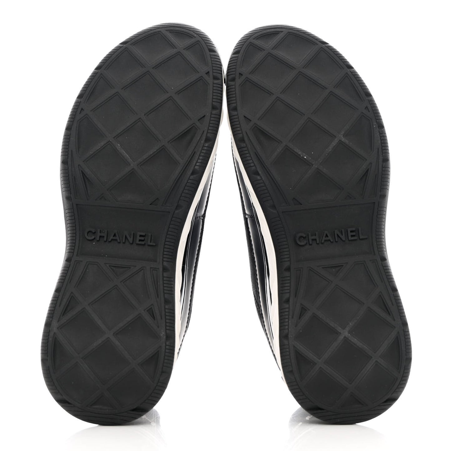 Velvet Calfskin Mixed Fibers CC Sneakers 36 Black