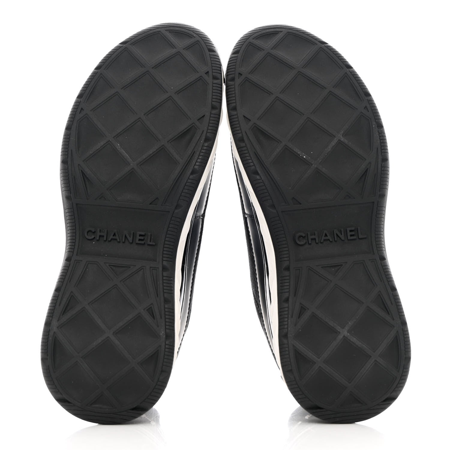 Chanel Velvet Calfskin Mixed Fibers CC Sneakers 36 Black 5 of 11