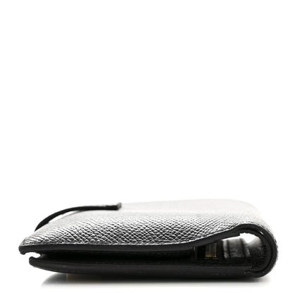 Hermes Epsom Bearn Compact Wallet Black 10 of 13