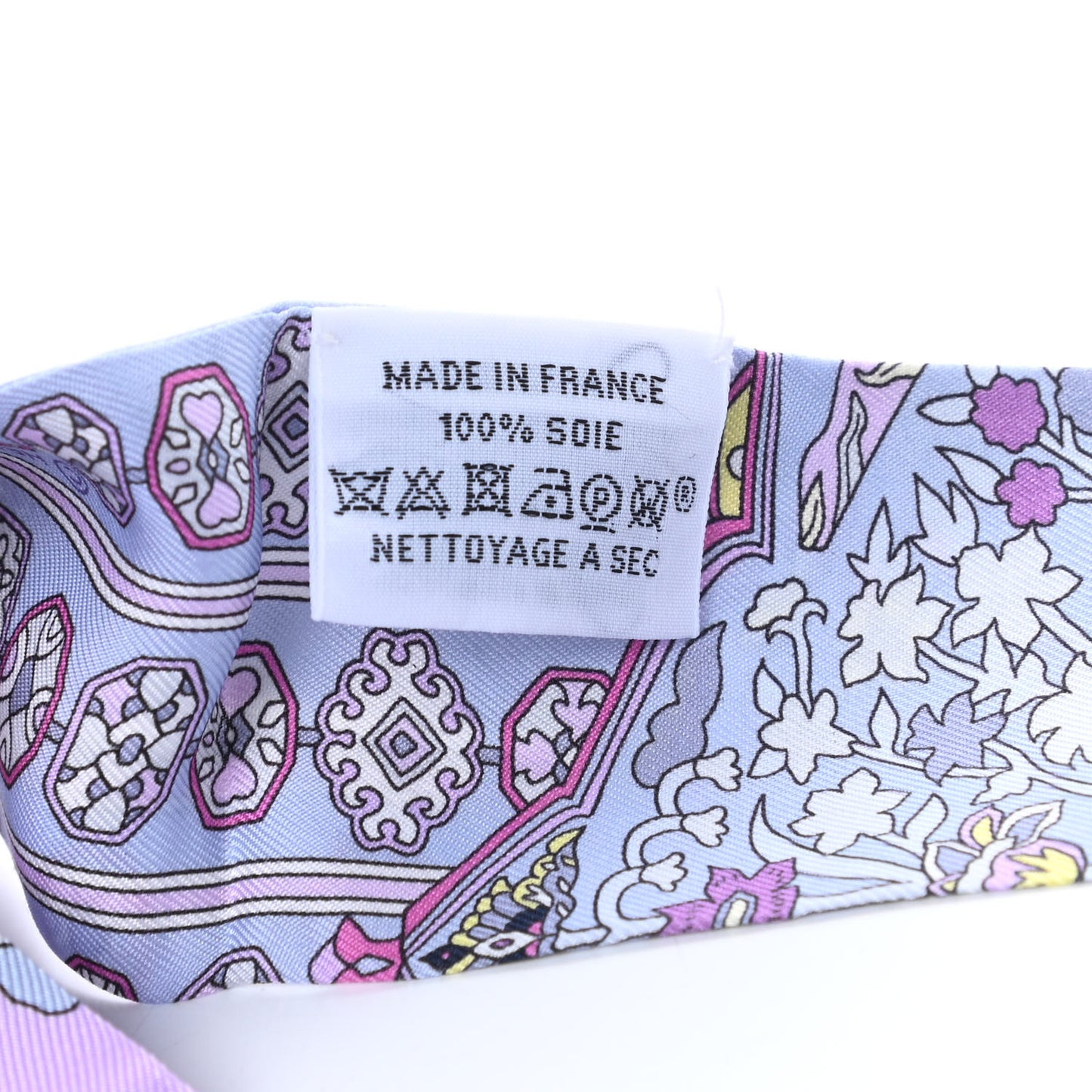 Silk Tapis Persans Twilly Rose Gris Bleuete Jaune Soufre