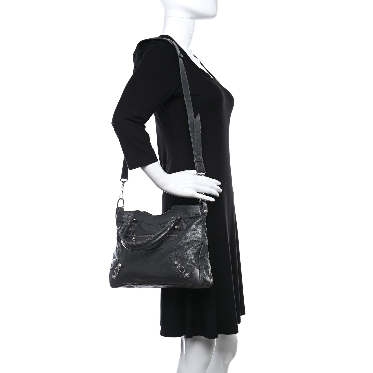 Balenciaga Agneau Giant 12 Silver Hardware Town Gris Fossile 2 of 9