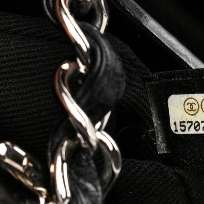Chanel Patent Quilted Medium Just Mademoiselle Bowling Bag Black 7 of 12