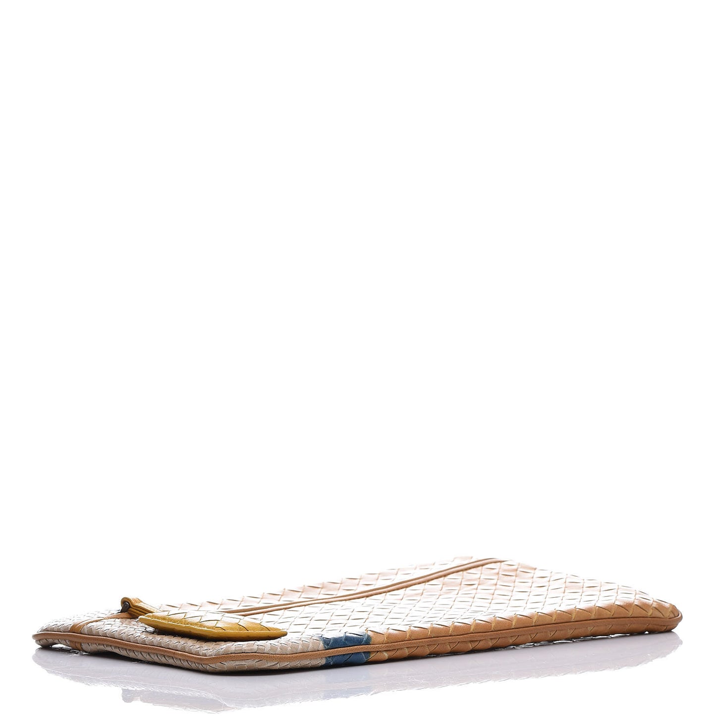 Nappa Intrecciato Wristlet Zip Pouch