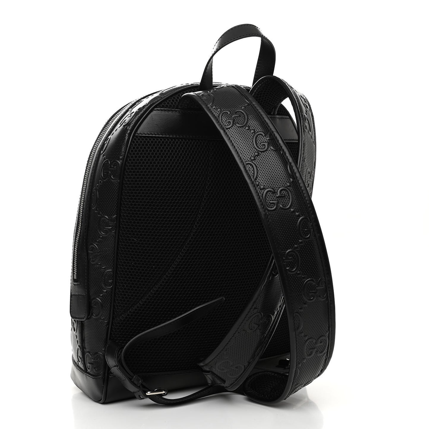 Calfskin GG Tennis Embossed Backpack Black